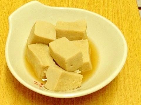 調味料2つだけ♪レンジで簡単高野豆腐煮☆